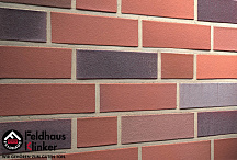 Кирпич клинкерный Feldhaus Klinker "Lava azur liso K364NF" гладкий 240х115х71  – 2
