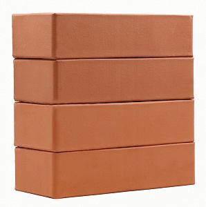 Кирпич облицовочный красный одинарный гладкий М-150 Ростов – 6