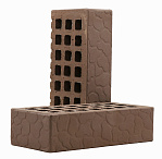 Кирпич облицовочный коричневый одинарный черепаха М-150 Саранск – 4