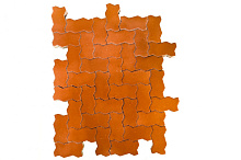 Тротуарная плитка Волна 240х135х60 красный – 2