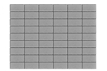 Тротуарная плитка 342 МЗ Брусчатка 200х100х60 Светло-серый  – 2