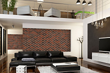 Плитка фасадная клинкерная Feldhaus Klinker R685NF14 Sintra carmesi nelino рельефная, 240x71x14  – 2 Плитка фасадная клинкерная Feldhaus Klinker R685NF14 Sintra carmesi nelino рельефная, 240x71x14  – 2