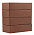 Кирпич облицовочный коричневый одинарный гладкий М150 ЛСР – 1