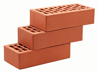 Кирпич облицовочный красный одинарный гладкий М-200 ВКЗ – 9