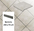 Клинкерный цоколь  Stroeher KERAPLATTE  ASAR 620 Sass, 294х73х8  – 1