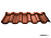 Металлочерепица Ruukki Adamante RR 750 tile red Pural Matt 0,5 мм – 1