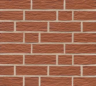 Плитка фасадная клинкерная Feldhaus Klinker R440NF14 Carmesi senso рельефная, 240x71x14  – 1