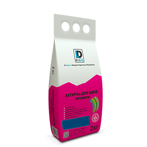 Затирка для межплиточных швов "Премиум" De Luxe Синий, 2кг – 1