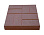 Тротуарная плитка 8 кирпичей 400х400х50 коричневый – 1