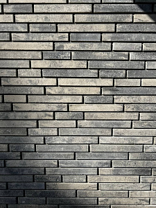 Кирпич гиперпрессованный ригельный Серый Обсидиан гладкий СПК – 12