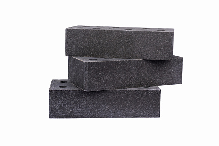 Кирпич гиперпрессованный одинарный Черный Оникс гладкий СПК – 4