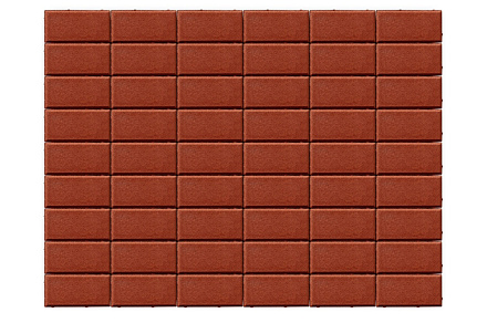 Тротуарная плитка Прямоугольник 200х100х60 красный – 1