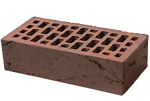 Кирпич облицовочный баварская кладка Бордо одинарный кора дуба М-150 Браер – 2