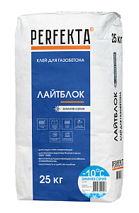 Клей монтажный для блоков Лайтблок ЗИМА Perfekta 25 кг  – 1