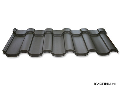 Металлочерепица Ruukki Adamante RR 32 dark brown Pural Matt 0,5 мм – 1