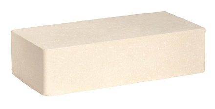 Кирпич гиперпрессованный одинарный М-250 слоновая кость гладкий  – 1