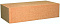 Кирпич гиперпрессованный одинарный М-250 оранжевый гладкий  – 1