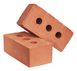 Кирпич строительный полнотелый с тех.пустотами полуторный М-175 гладкий Тульский №1 – 4