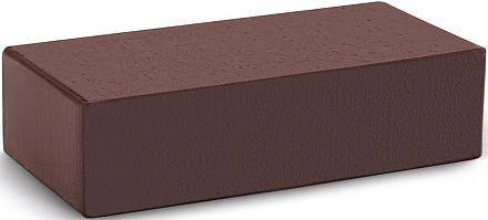Кирпич облицовочный темный шоколад одинарный гладкий полнотелый М-300 КС-Керамик – 1