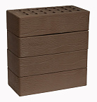 Кирпич облицовочный Темно-коричневый одинарный дерево ЖКЗ – 8