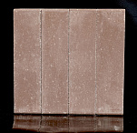 Кирпич гиперпрессованный одинарный М-250 коричневый гладкий  – 6