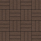 Тротуарная плитка Steinrus Паркет коричневый, Old-Age, 60 мм – 2