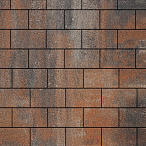 Тротуарная плитка Steinrus Бельпассо Медио ColorMix Рей, native, 80 мм – 2