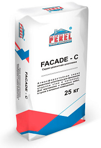 0650 Facade-c Серая Шпаклевка цементная PEREL, 25 кг – 1