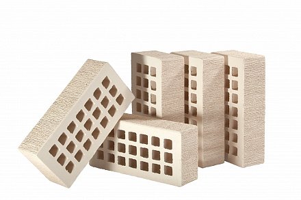 Кирпич облицовочный белый PRO одинарный бархат ЖКЗ – 2