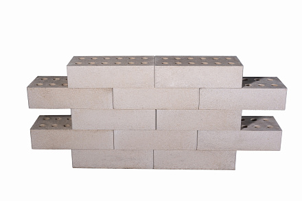 Кирпич гиперпрессованный одинарный Белый Кварц гладкий СПК – 5