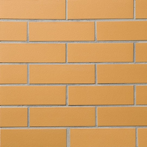 Плитка фасадная клинкерная Stroeher KERAVETTE CHROMATIC и FLAME 320 sandgelb гладкая NF11, 240x71x11  – 1