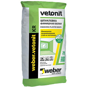 Шпатлёвка полимерная Weber Vetonit КR 25 кг – 1