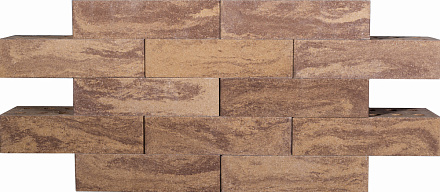 Кирпич гиперпрессованный одинарный Желтая Яшма гладкий СПК – 1