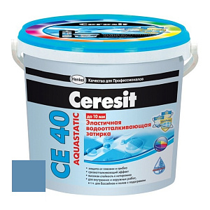 Затирка эластичная Ceresit CE А 40 голубая 2 кг – 1