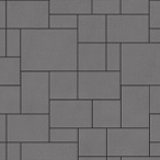 Тротуарная плитка Steinrus Инсбрук Альпен серый, гладкая, 60 мм – 2