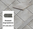 Клинкерный цоколь  Stroeher KERAPLATTE AERA T 705 beton, 157х60х60х11  – 1