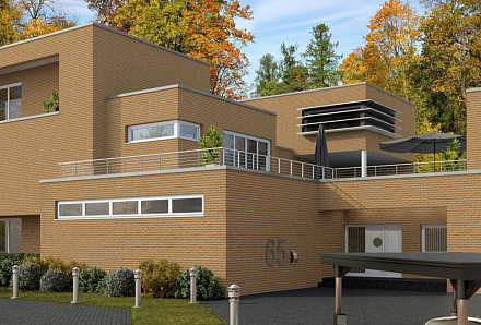 Плитка фасадная клинкерная Feldhaus Klinker R216NF14 Amari mana с посыпкой, 240x71x14  – 3