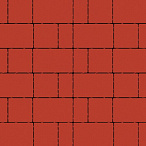 Тротуарная плитка Steinrus Новый город Лион, красный, гладкая, 60 мм – 2