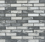 Кирпич гиперпрессованный одинарный Серый Обсидиан гладкий СПК – 10