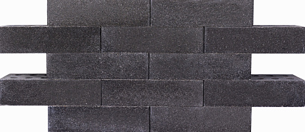 Кирпич гиперпрессованный одинарный Черный Оникс гладкий СПК – 1