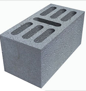 Блоки пескобетонные стеновые 7-ми пустотные 390x188x190  – 1