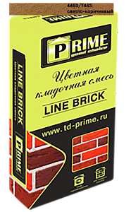7456 Цветной кладочный раствор LineBrick "Klinker" зима PRIME светло-коричневый, 25 кг – 1