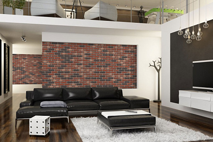 Плитка фасадная клинкерная Feldhaus Klinker R750LDF14 Vascu ardor rotado рельефная, 290x52x14 – 4