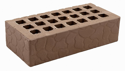 Кирпич облицовочный коричневый одинарный черепаха М-150 Саранск – 1