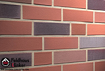Кирпич клинкерный Feldhaus Klinker "Lava azur liso K364NF" гладкий 240х115х71  – 2