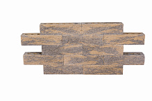 Кирпич гиперпрессованный одинарный Темный Янтарь рустированный угол СПК – 3