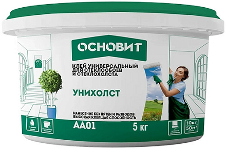 Клей для стеклообоев Основит Унихолст AA01, 5 кг – 1
