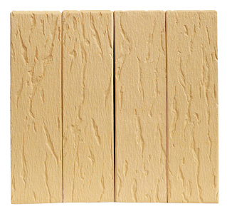 Кирпич облицовочный слоновая кость одинарный рустик Терекс – 9