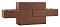 Кирпич облицовочный шоколад одинарный гладкий М-175 Керма – 11
