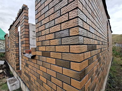 Кирпич облицовочный Флеш-обжиг евро Антик М-150 Магма – 8